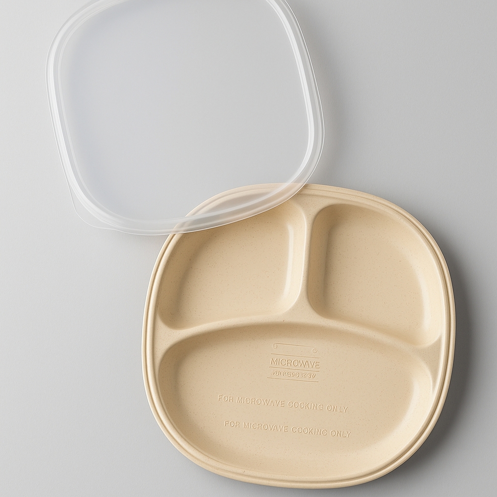 Microwave Heatables Divided Plate with Lid Rubbermaid